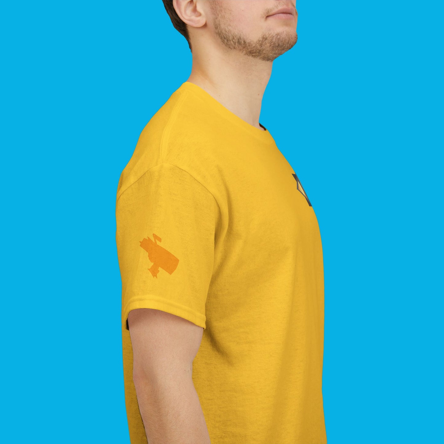 Ruff Ruff Yellow's Collar Unisex Heavy Cotton Tee