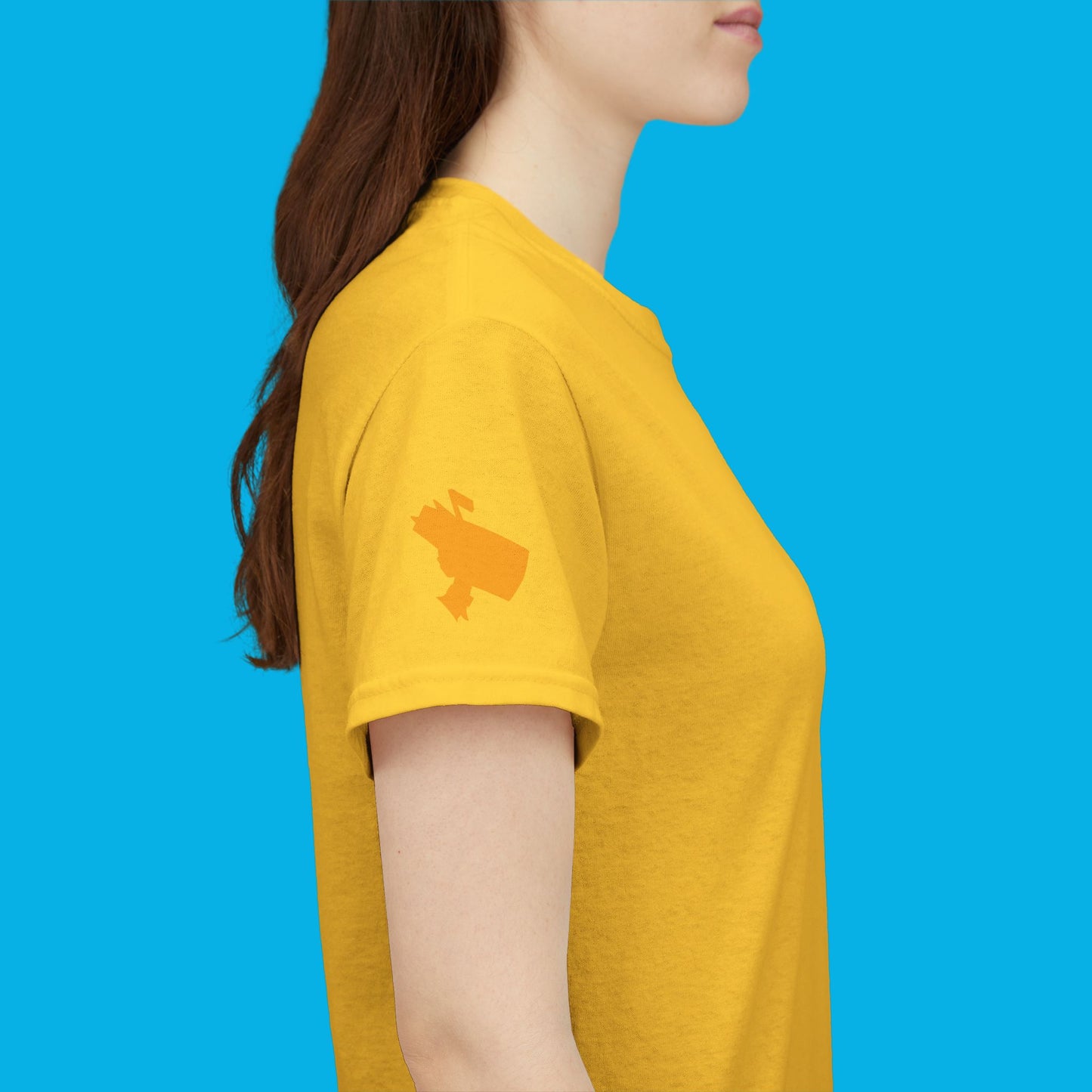 Ruff Ruff Yellow's Collar Unisex Heavy Cotton Tee