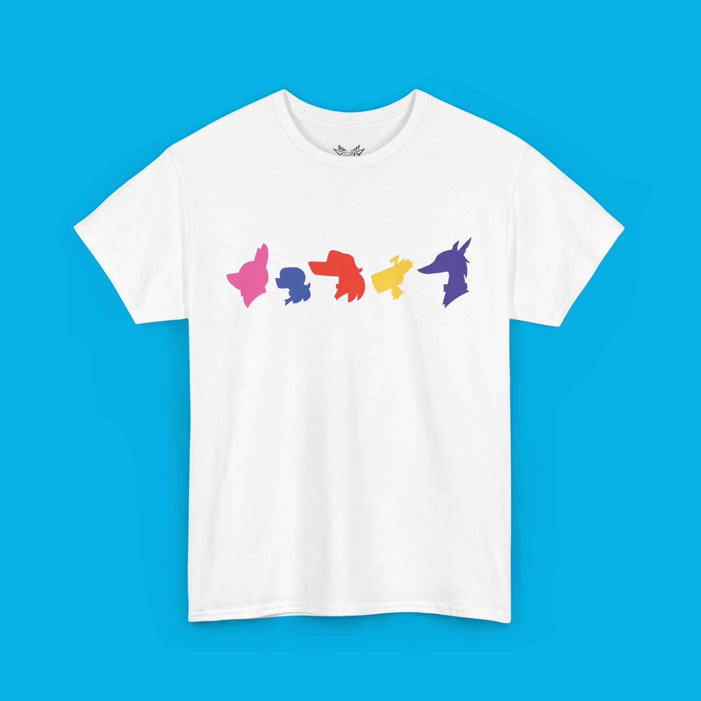 Adult Ruff Ruff Danger Dogs Unisex Heavy Cotton Tee