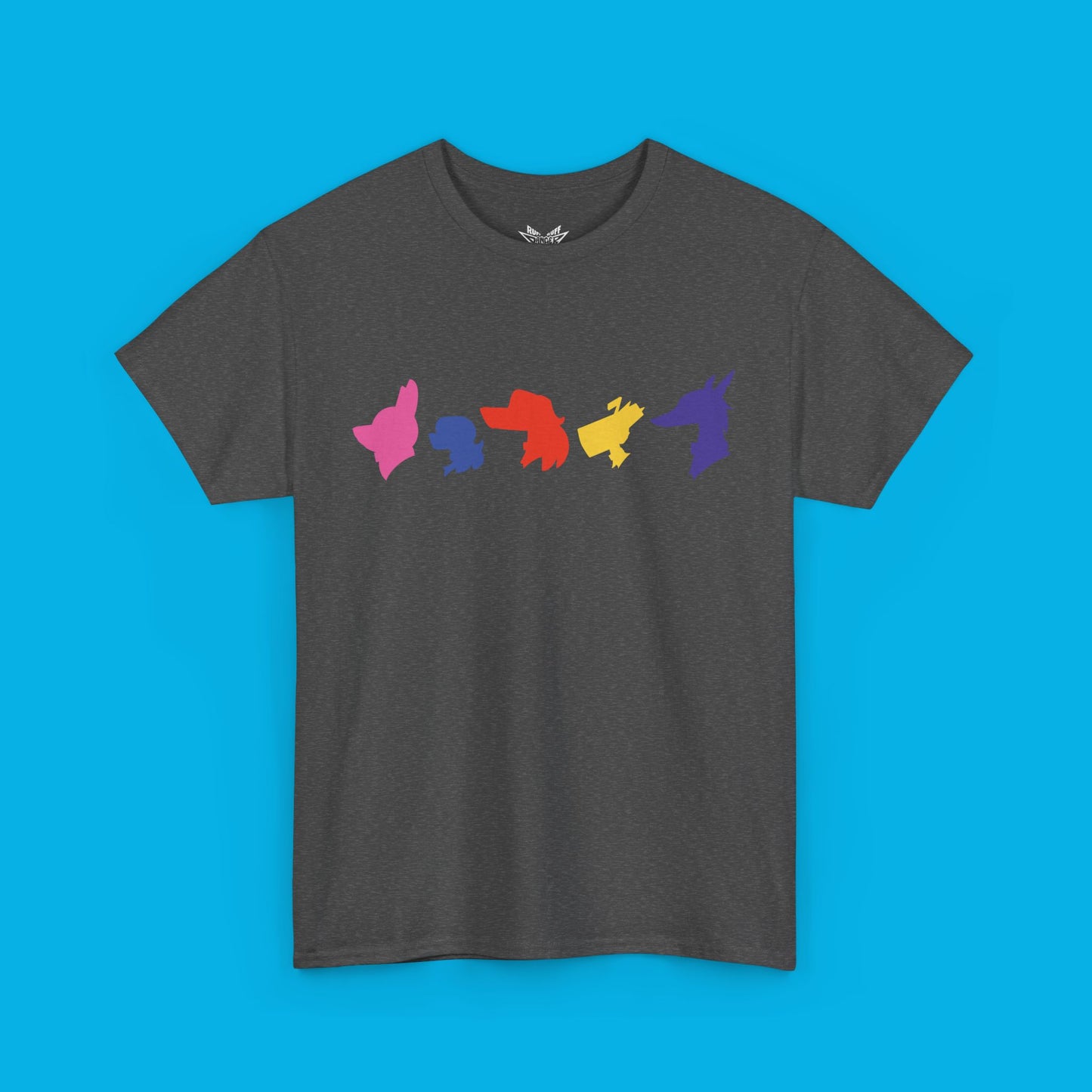 Adult Ruff Ruff Danger Dogs Unisex Heavy Cotton Tee