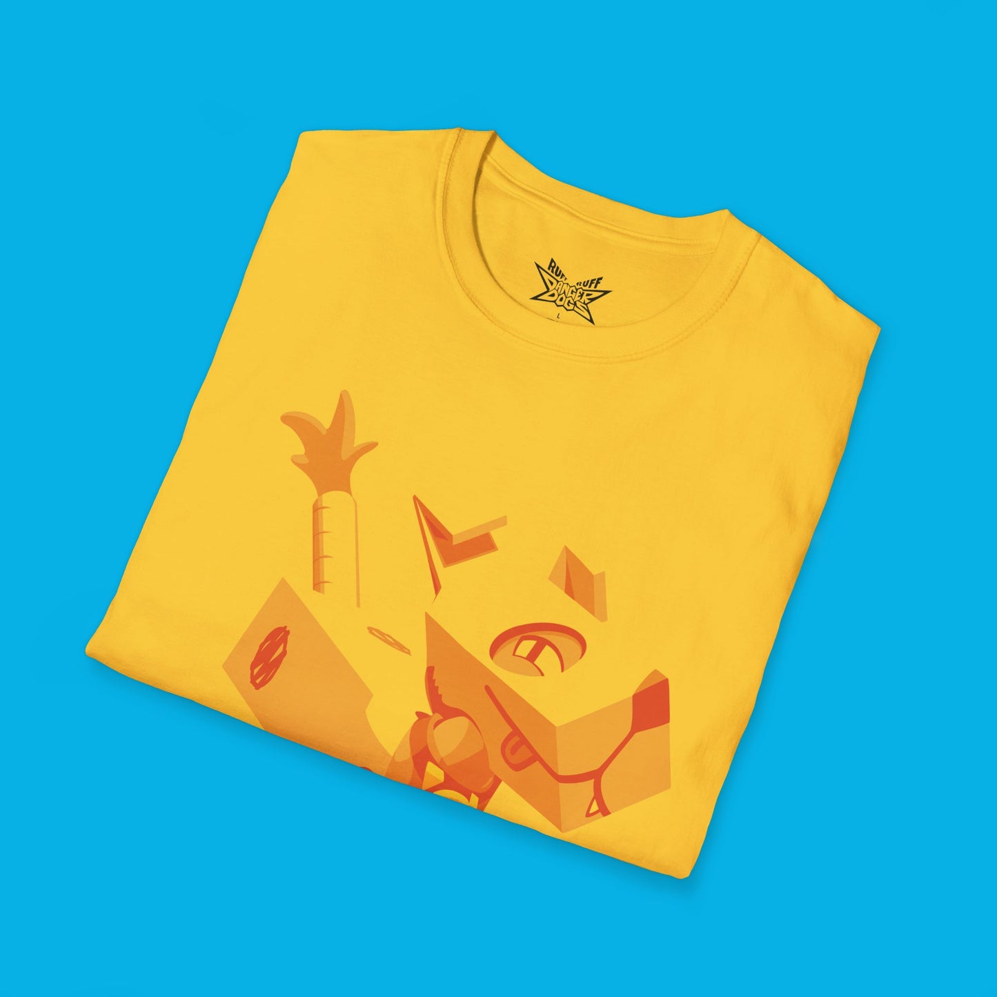 Ruff Ruff Yellow Unisex Softstyle T-Shirt