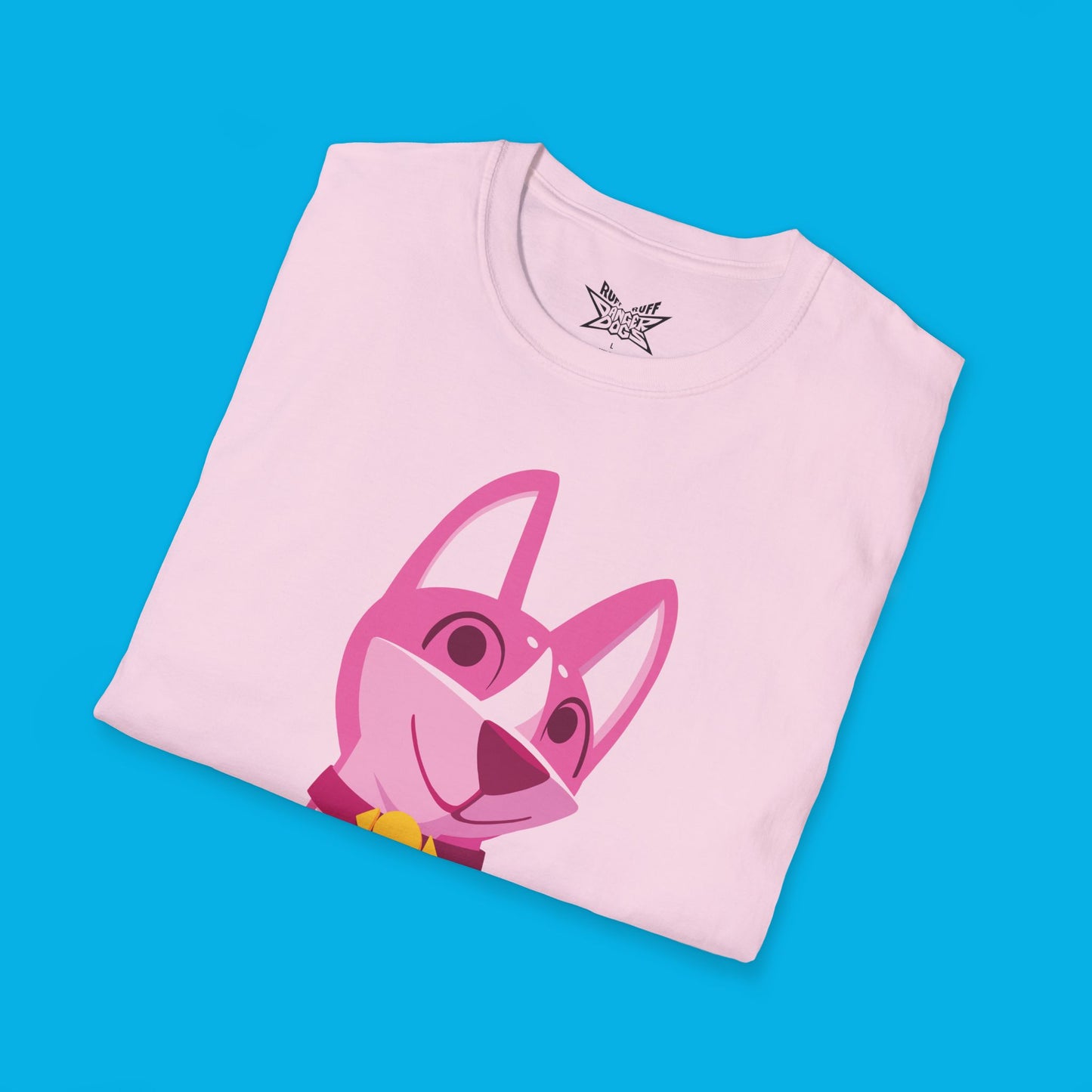 Ruff Ruff Pink Unisex Softstyle T-Shirt