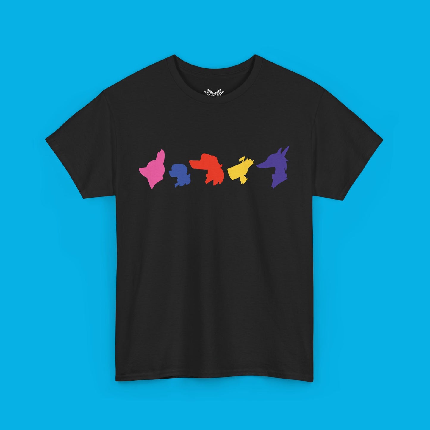 Adult Ruff Ruff Danger Dogs Unisex Heavy Cotton Tee