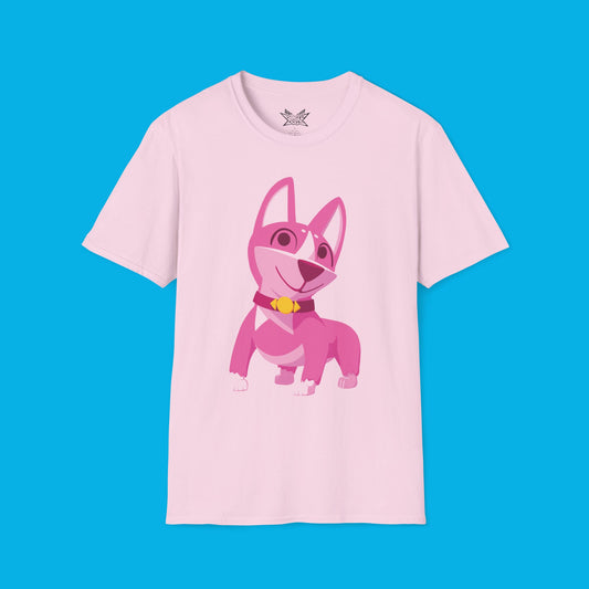 Ruff Ruff Pink Unisex Softstyle T-Shirt
