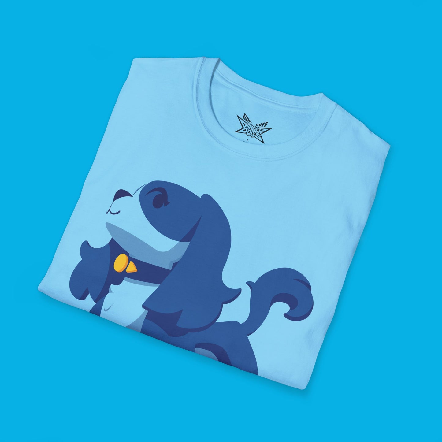 Ruff Ruff Blue Unisex Softstyle T-Shirt