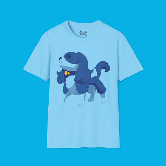 Ruff Ruff Blue Unisex Softstyle T-Shirt