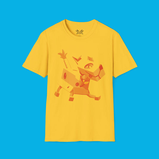 Ruff Ruff Yellow Unisex Softstyle T-Shirt