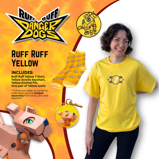 Ruff Ruff Yellow Ruff Ruff Danger Dogs Halloween Sale! – Apartment D Shop