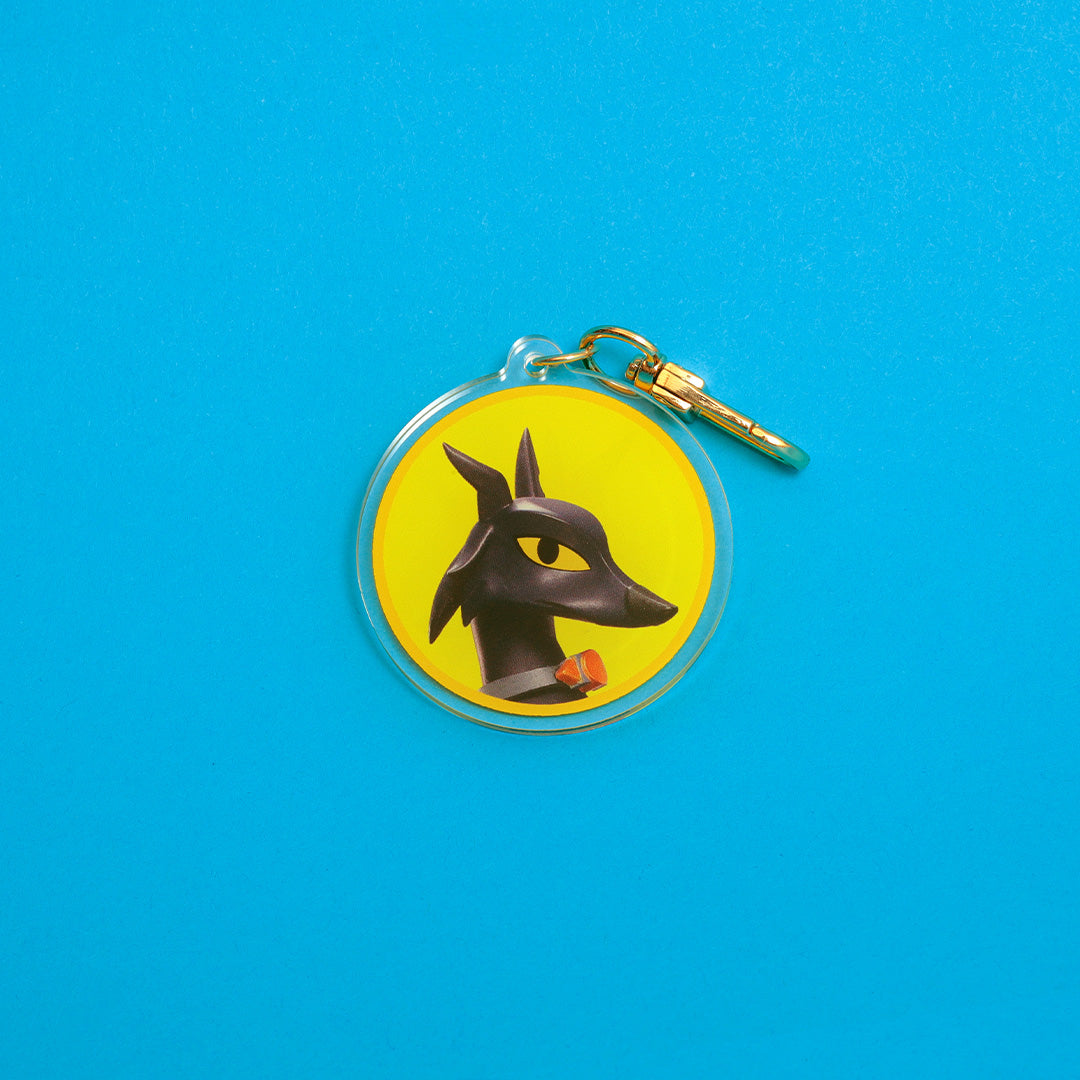 Ruff Ruff Black Keychain