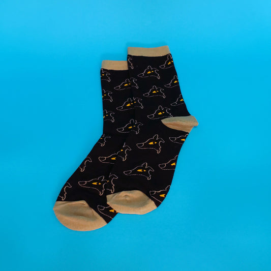 Ruff Ruff Black Socks