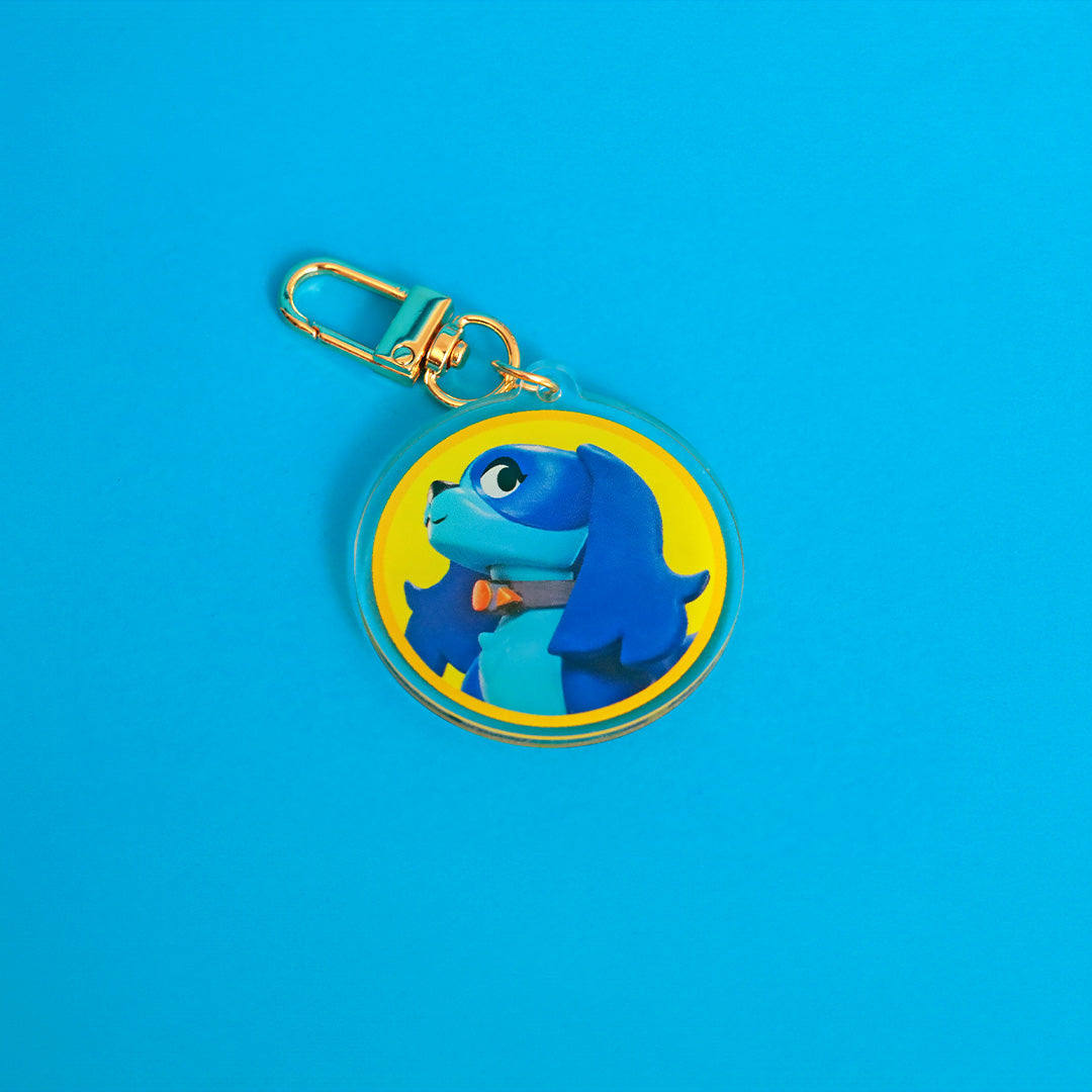 Ruff Ruff Blue Keychain