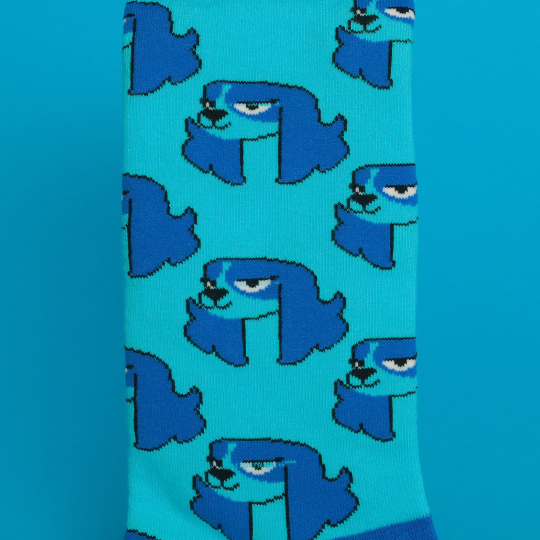 Ruff Ruff Blue Socks