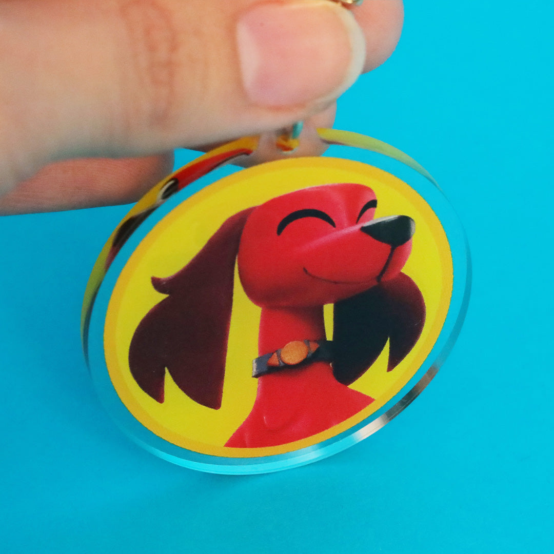 Ruff Ruff Red Keychain