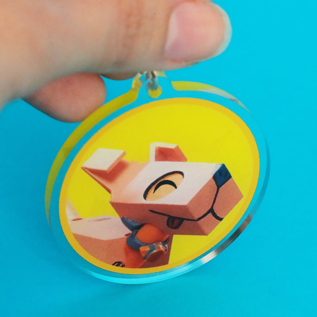 Ruff Ruff Yellow Ruff Ruff Yellow Keychain – Apartment D Shop