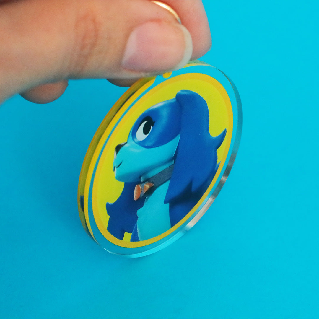 Ruff Ruff Blue Ruff Ruff Blue Keychain – Apartment D Shop