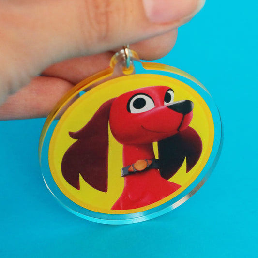 Ruff Ruff Red Keychain