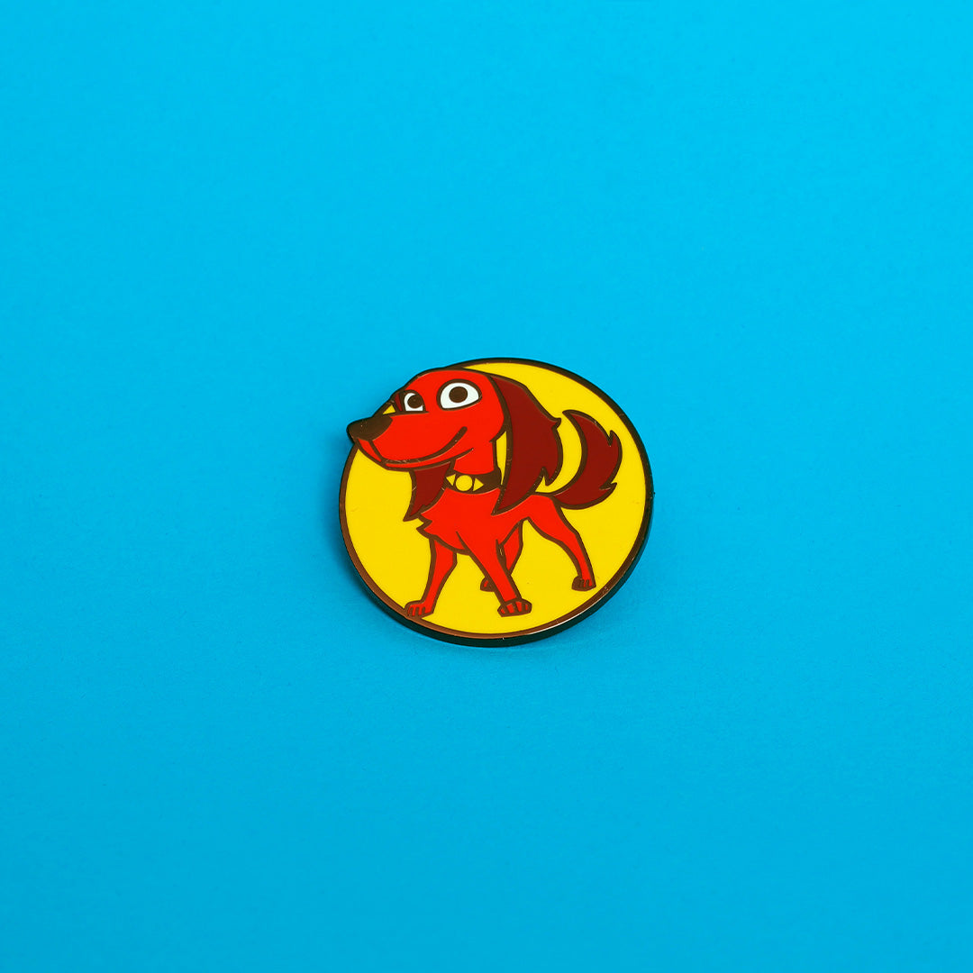 Ruff Ruff Red Enamel Pin