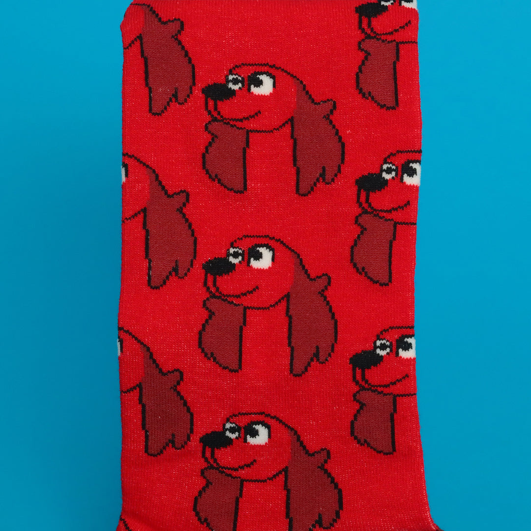 Ruff Ruff Red Socks