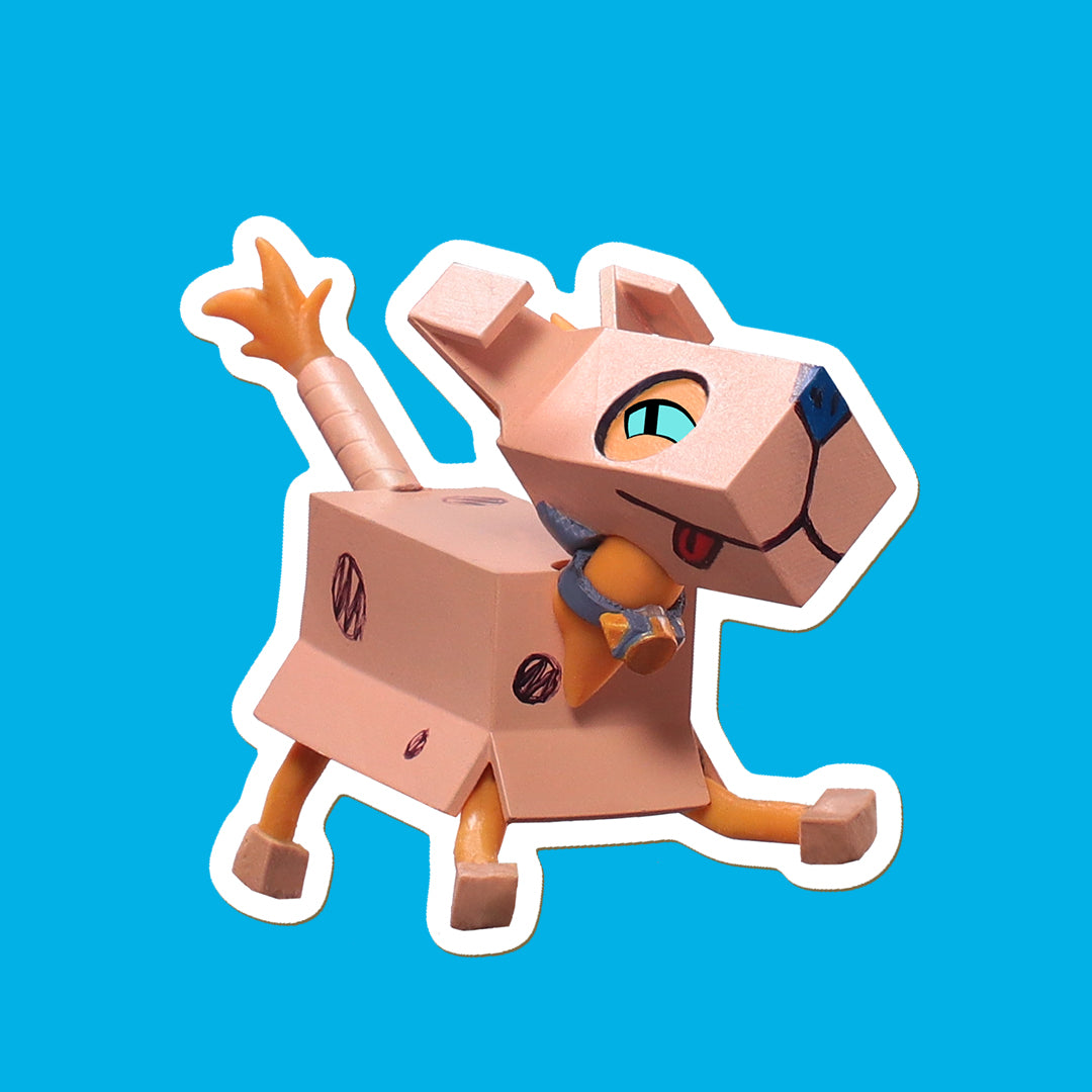 Ruff Ruff Yellow Sticker – Apartment D Shop