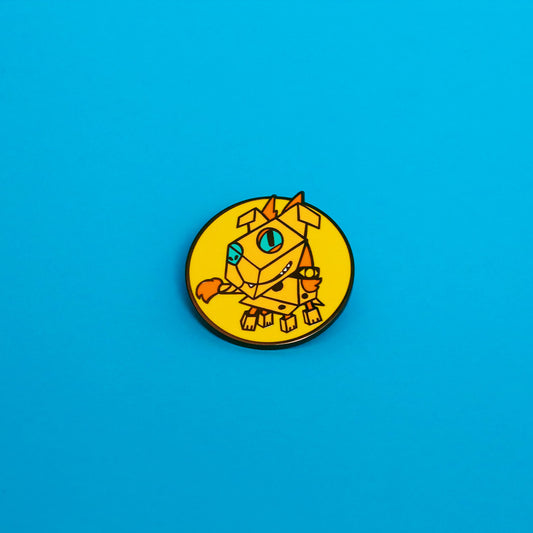 Ruff Ruff Yellow Enamel Pin